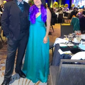 Rubber ducky green dress